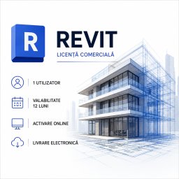 Autodesk Revit , Licenta Comerciala pentru 1 Utilizator , Valabilitate 12 Luni
