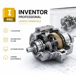Autodesk Inventor Professional , Licenta Comerciala pentru 1 Utilizator , Valabilitate 12 Luni