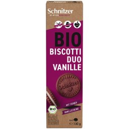 Biscuiti cu crema de vanilie, fara gluten bio 130g