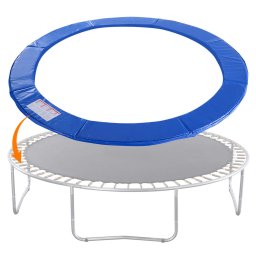 Protectie arcuri pentru trambulina 244/250 cm, albastra, PVC si spuma EPE