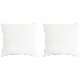 Perna 2 pcs Alb 40 x 40 cm Fibra de bambus GartenMobel Dekor