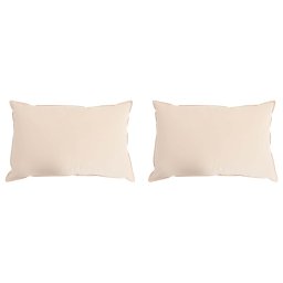 Perna 2 pcs Bej 50 x 75 cm Fibra Kapok GartenMobel Dekor