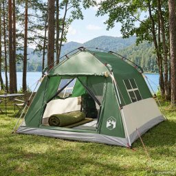 Cort instant rezistent la apa 3 persoana 3 persoane Verde GartenMobel Dekor
