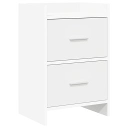 Mese de noptiera Alb 40 x 30 x 60 cm Lemn prelucrat GartenMobel Dekor