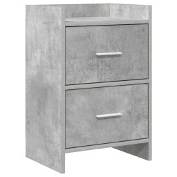 Mese de noptiera Gri Beton 40 x 30 x 60 cm Lemn prelucrat GartenMobel Dekor