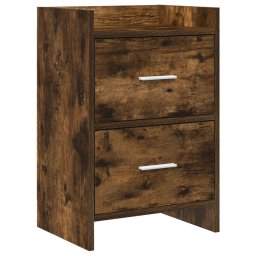 Mese de noptiera Stejar fumuriu 40 x 30 x 60 cm Lemn prelucrat GartenMobel Dekor