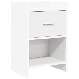 Mese de noptiera Alb 40 x 30 x 60 cm Lemn prelucrat GartenMobel Dekor