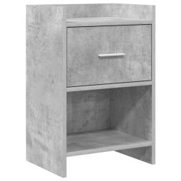 Mese de noptiera Gri Beton 40 x 30 x 60 cm Lemn prelucrat GartenMobel Dekor