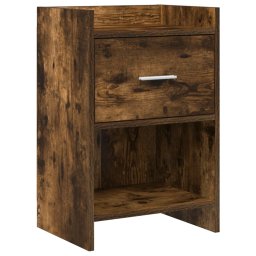 Mese de noptiera Stejar fumuriu 40 x 30 x 60 cm Lemn prelucrat GartenMobel Dekor