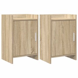 Mese de noptiera 2 pcs Stejar Sonoma 40 x 30 x 60 cm GartenMobel Dekor