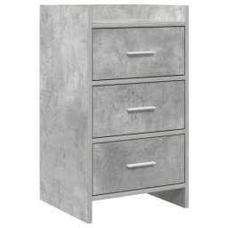 Mese de noptiera Gri Beton 40 x 36 x 70 cm Lemn prelucrat GartenMobel Dekor