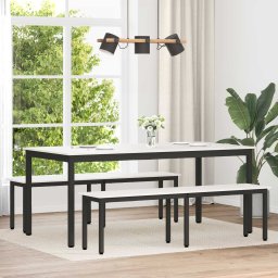 banca Alb 160 x 35 x 45 cm Lemn de pin masiv GartenMobel Dekor