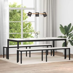 banca Alb 200 x 35 x 45 cm Lemn de pin masiv GartenMobel Dekor