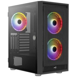 Carcasa Aerocool Graphite V2, fara sursa, ATX, Neagra