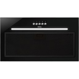 Hota incorporabila Amica OMP6255BG, LED, 65 dB, putere absorbtie 389 m3/h, 55 cm, 3 trepte de viteza, Negru