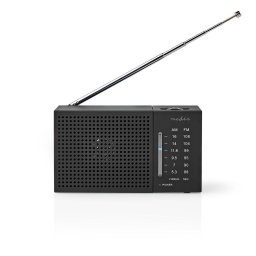 Radio de buzunar FM/AM, Nedis®, Negru (RDFM1200BK)