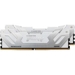 Memorie RAM Kingston Fury Renegade, Tip DDR5, Capacitate 48GB, KIT 2x24GB, 8400MHz, CL40, CUDIMM, Alb