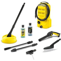 Aparat de spalat cu presiune Karcher K 2 Classic Car & Home EU, 1400 W, 110 bar, 360 l/h debit maxim, furtun presiune 3 m, perie exterior T7, include Kit auto: perie de spalat, jet de spuma, agent de curatare, sampon auto 0.5 l, pistol G120Q (Galben)