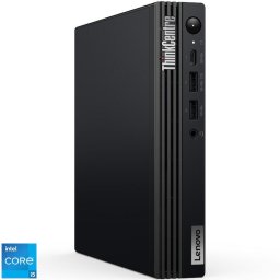 Sistem Desktop PC LENOVO ThinkCentre M70q Gen5, Procesor Intel Core i5-14400T, 16GB DDR5, 512GB SSD M.2 2280 PCIe, Intel UHD Graphics 730, Fara sistem de operare, Negru