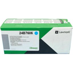 Toner imprimanta LEXMARK 24B7606, CYAN, 12.000 pagini, Compatibilitate XC9525, XC9535