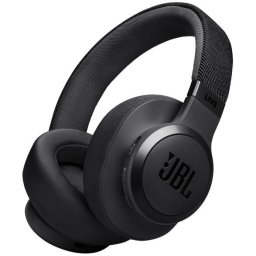 Casti audio wireless over the ear JBL LIVE 770NC, True Adaptive NC, Bluetooth, Multi-Point, Negru