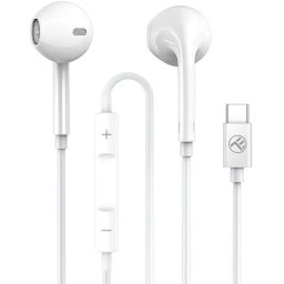 Casti In-Ear cu fir, Tellur Basic Urbs, USB-C, microfon, alb