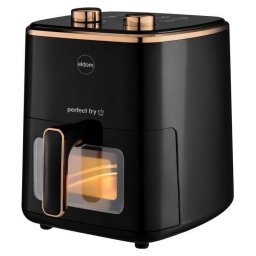 Friteuza cu aer card Eldom FR40 Fritta, 5 l, 1500 W, temperatura ajustabila, Negru-Auriu