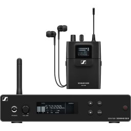 Sistem wireless monitorizare in‑ear stereo UHFSennheiser XSW IEM SET (A), 476-500 MHz, Negru