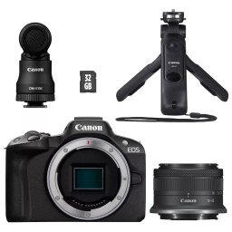 Kit Canon EOS R50 + RF-S 18-45 IS STM Creator, 24,2 MP, Negru