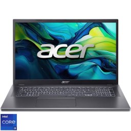 Laptop Acer Aspire 17, Procesor Intel® Core™ i9-13900H, Display 17.3", FHD IPS, RAM 16GB LPDDR5, 1TB SSD, Intel® Iris® Xe Graphics, No OS, Steel Gray