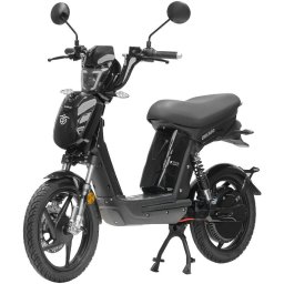 Scuter electric, fara permis, Samus Chicago-18T800-48V26-Black, viteza maxima 25 km/h, autonomie 90 km, motor 800 W, acumulator 48 V 26 Ah, sarcina maxima 152 kg, afisaj LCD color, jante aluminiu, Negru