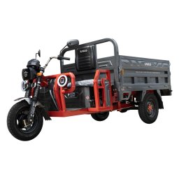 Triciclu electric cargo Samus Texas-25-1.7-72V58 Red Dark Silver, 1500W, Viteza Maxima 25 km/h, Acumulator 72V/ 58 Ah, Tip baterie plumb acid, Autonomie 40 -50 km, Rosu-Argintiu inchis