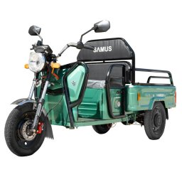 Triciclu electric cargo Samus Ranger-25-1.1-72V32 Green, 1000W, Viteza Maxima 25 km/h, Acumulator 72 (6 x 12V)/ 32 aH, Tip baterie plumb acid, Autonomie 45-60 km,, Verde