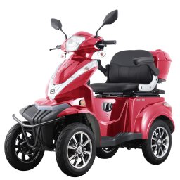 Cvadriciclu electric Samus Dallas-4R1-10T1000-60V20-Red, 1000W, Viteza Maxima 25 km/h, Acumulator 60V / 20A ( 5x 12V / 20 AH), Tip baterie plumb acid, Autonomie 30-40 km, Rosu