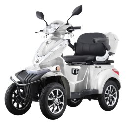Cvadriciclu electric Samus Dallas-4R1-10T1000-60V20-Silver, 1000W, Viteza Maxima 25 km/h, Acumulator 60V / 20A ( 5x 12V / 20 AH), Tip baterie plumb acid, Autonomie 30-40 km, Argintiu