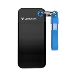 Stocare externa SSD Verbatim Pocket 256GB USB-C 3.2 Gen 2, Negru-Albastru