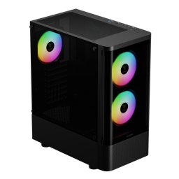 Carcasa PC Gamdias Talos E3 CG, Middle Tower, Negru