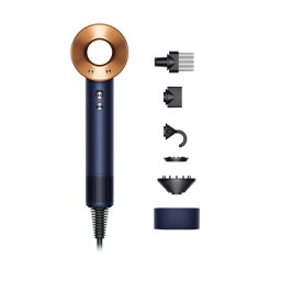 Uscator de par Dyson Supersonic HD07 Gift Edition, 1600 W, 4 Niveluri temperatura, Albastru-Cupru