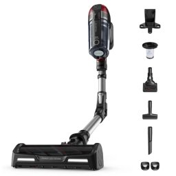 Aspirator vertical Rowenta X-Force Flex 12.60 RH98A7WO, 320W, 25.2V, capacitate praf 0.9L, autonomie 45 minute, perie animal turbo, Gri/Rosu