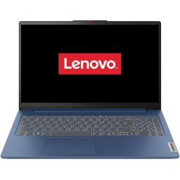 Laptop Lenovo IdeaPad Slim 3 15AMN8 cu procesor AMD Ryzen™ 5, Display 15.6" Full HD, 8GB LPDDR5 RAM, 512GB SSD, Placa video AMD Radeon™ 610M Graphics, No OS, Abyss Blue