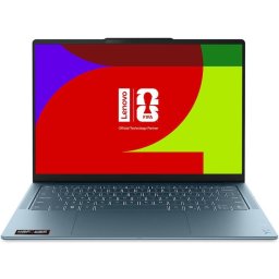 Laptop Lenovo Yoga Slim 7 14AGP11 cu procesor AMD Ryzen™ AI 7 445, Display 14" 2.8K WQXGA+, OLED, 32GB LPDDR5x RAM, 1TB SSD, Placa video AMD Radeon™ 840M Graphics, Windows 11 Pro, Tidal Teal
