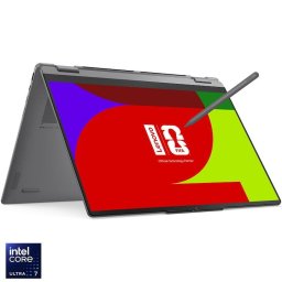 Laptop Lenovo Yoga 7 2-in-1 16IPH11 cu procesor Intel Core™ Ultra 7 355, Display 16" WUXGA, OLED, Touch, 16GB LPDDR5x RAM, 1TB SSD, Placa video Intel® Graphics, Windows 11 Home, Luna Grey