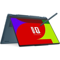 Laptop Lenovo Yoga 7 2-in-1 14AGP11 cu procesor AMD Ryzen™ AI 7 445, Display 14" WUXGA, OLED, Touch, 32GB LPDDR5x RAM, 1TB SSD, Placa video AMD Radeon™ 840M Graphics, Windows 11 Pro, Tidal Teal