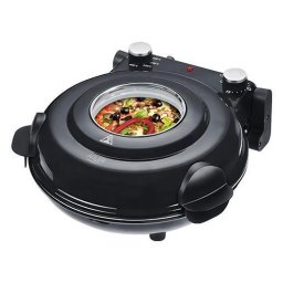 Cuptor electric pentru pizza Adler AD 6314, 1200 W, 37 x 35 x 17 cm, Piatra ceramica, Negru