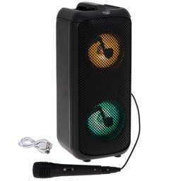 Boxa portabila Karaoke, Adler AD 1903, Bluetooth, Miocrofon, LED RGB, 2x5W, 1500mAh, Negru