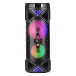 Boxa portabila Karaoke, Media-Tech FUNBOX KEG PRO MT3182, Wireless, Radio FM, MP3 Player, 50W RMS, iluminare RGB, Negru