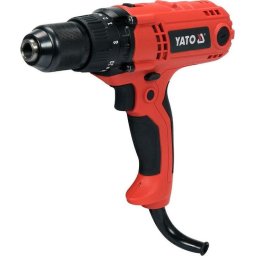Masina de gaurit si insurubat Yato YT-82063, Putere 400W, Diametru mandrina foraj 13 mm, Viteza rotatie 1800, Rosu/Negru