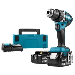 Masina de gaurit si insurubat Makita DDF484RTJ, 18V, 2 acumulatori 5,0 Ah, cu tehnologie XPT, 172 x 79 x 261 mm