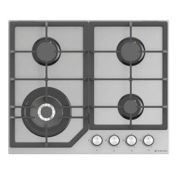 Plita incorporabila Studio Casa PG660 Parma Glass Grey, 4 arzatoare gaz, Wok, 2 gratare fonta, Aprindere electrica, Sticla gri