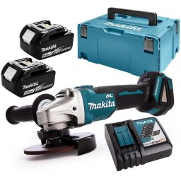Polizor unghiular Makita DGA506RTJ, disc 125 mm, 18V, 8500rpm, 2 acumulatori 5Ah, cutie transport